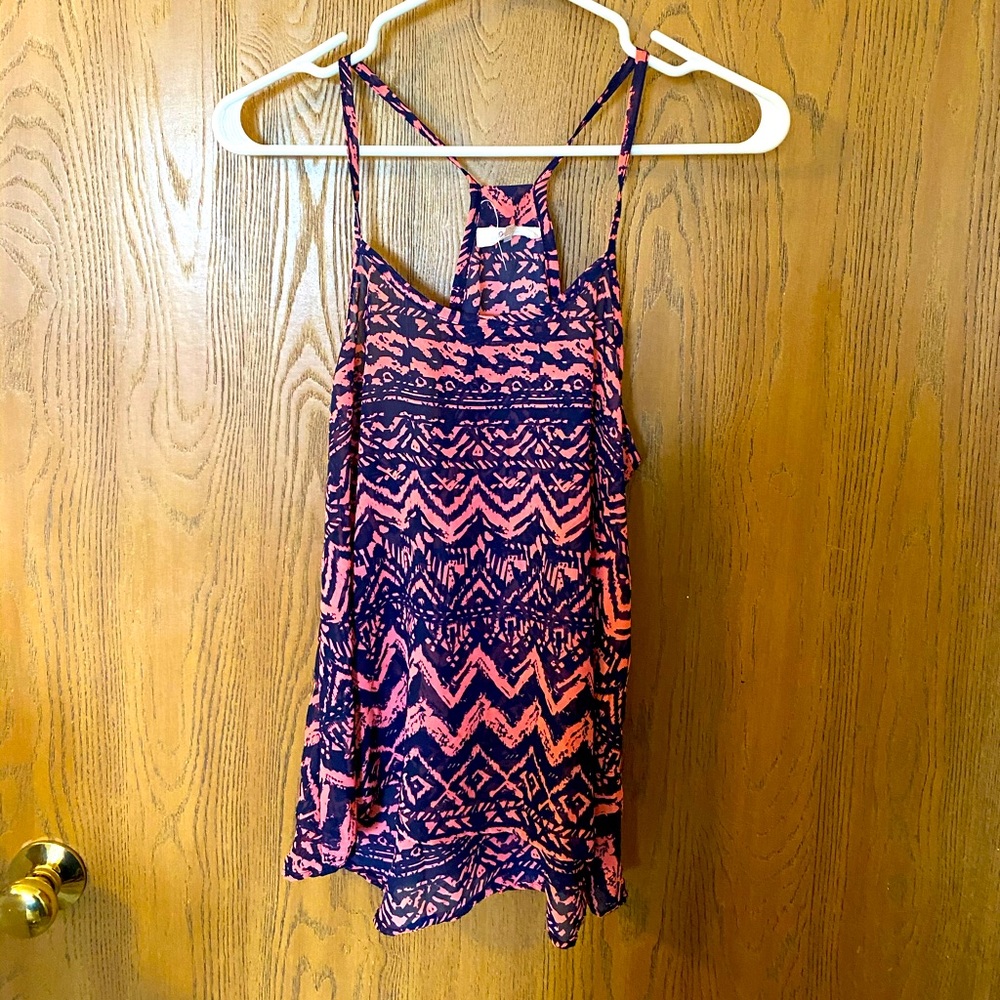 Sheer tank top